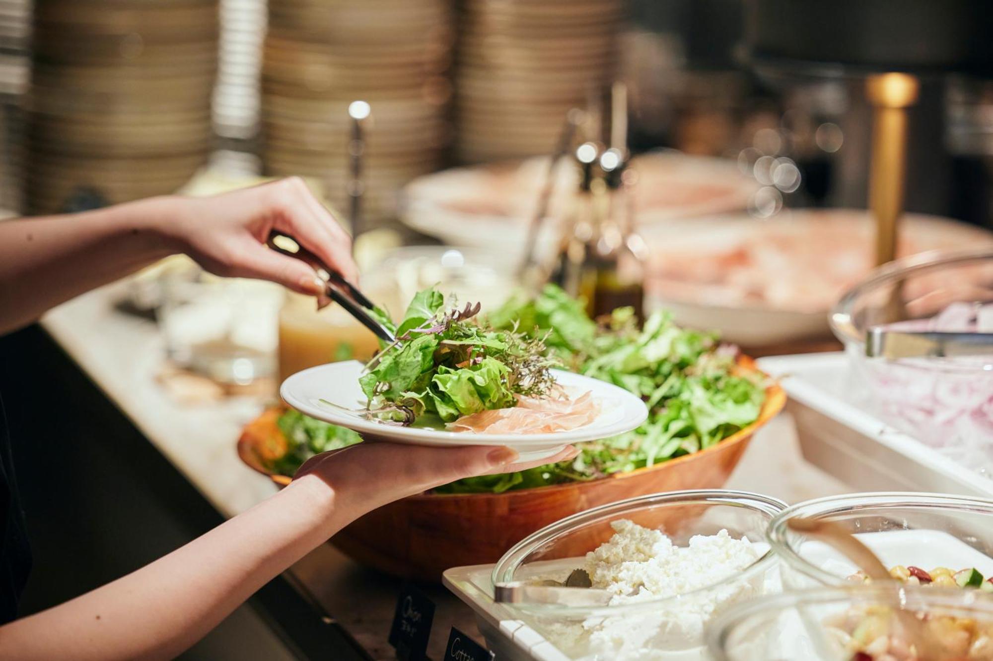 Nohga Hotel Kiyomizu Kjóto Exteriér fotografie A salad bar